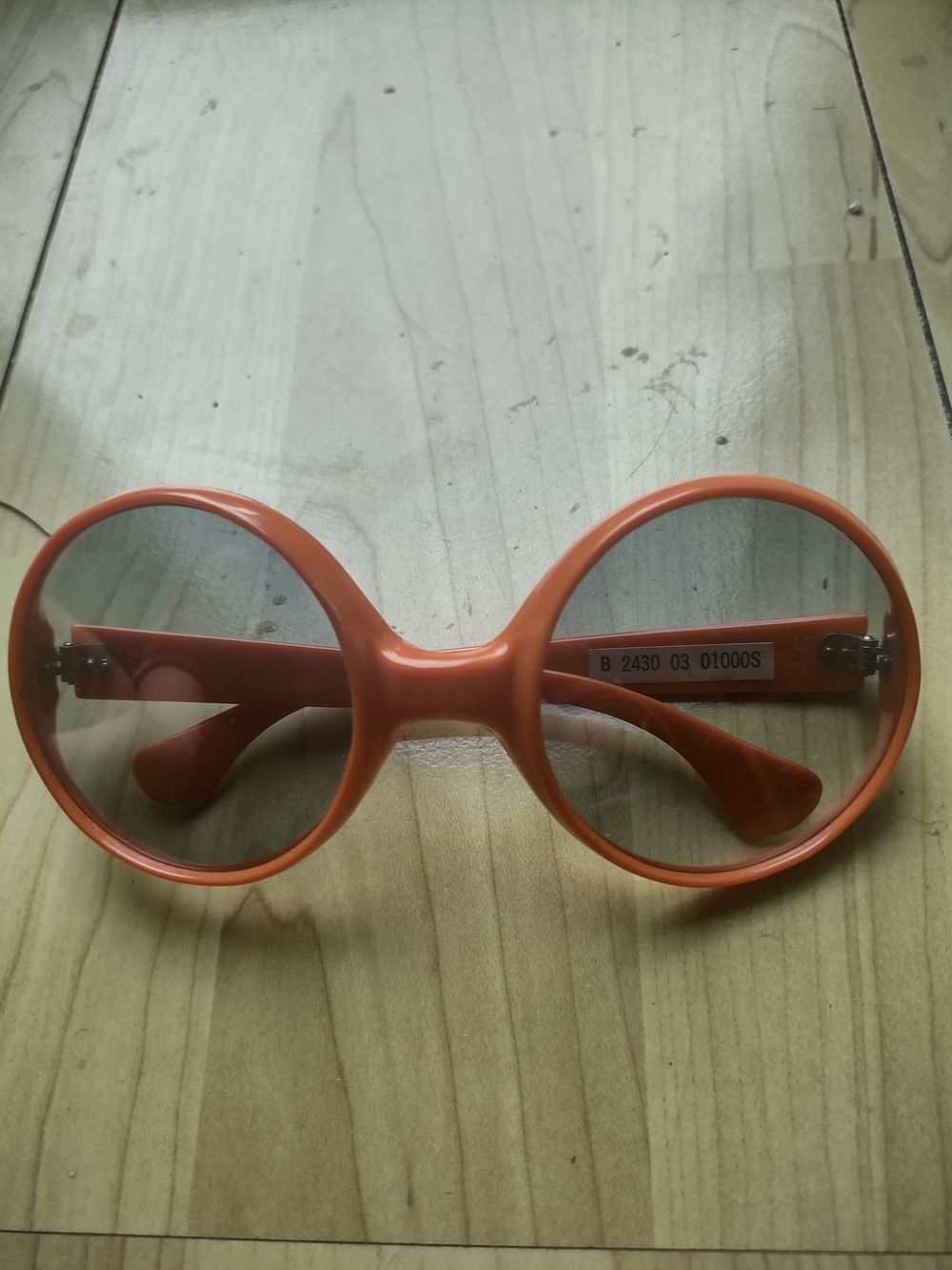 Retro Round Orange Sunglasses